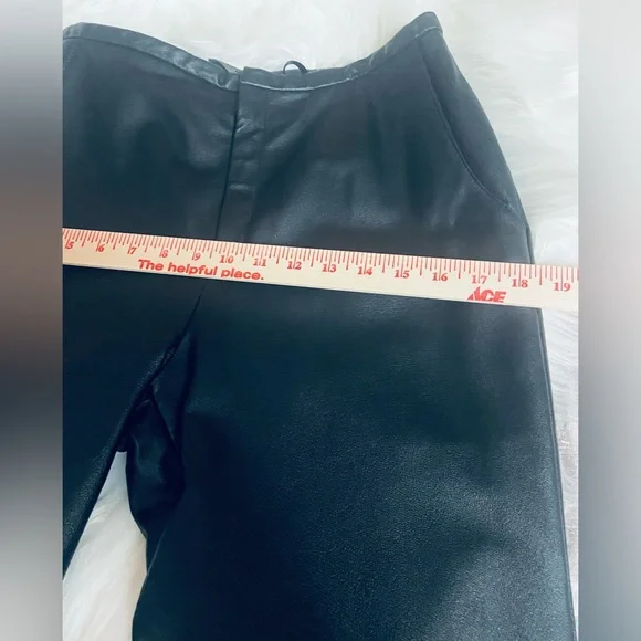 Vintage Uniform John Paul Richard Black Leather Sz 6 Petite Women’s Biker Pants - Picture 5 of 10